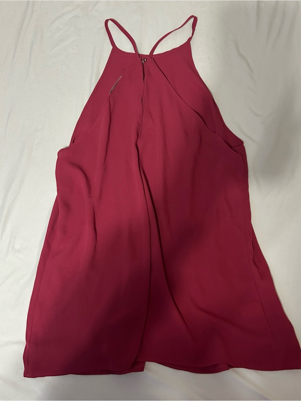 LOFT Raspberry Red tank top - Picture 2 of 3